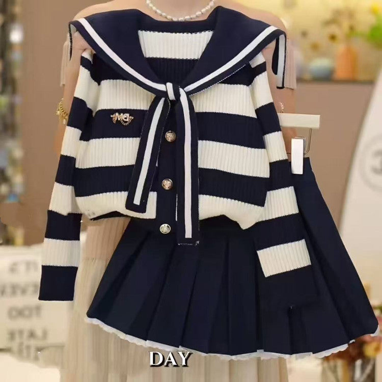 Minimalist Autumn 2-Piece Girls' Dress Suit, Ages 4-13 | Color: As the Picture | Image 1