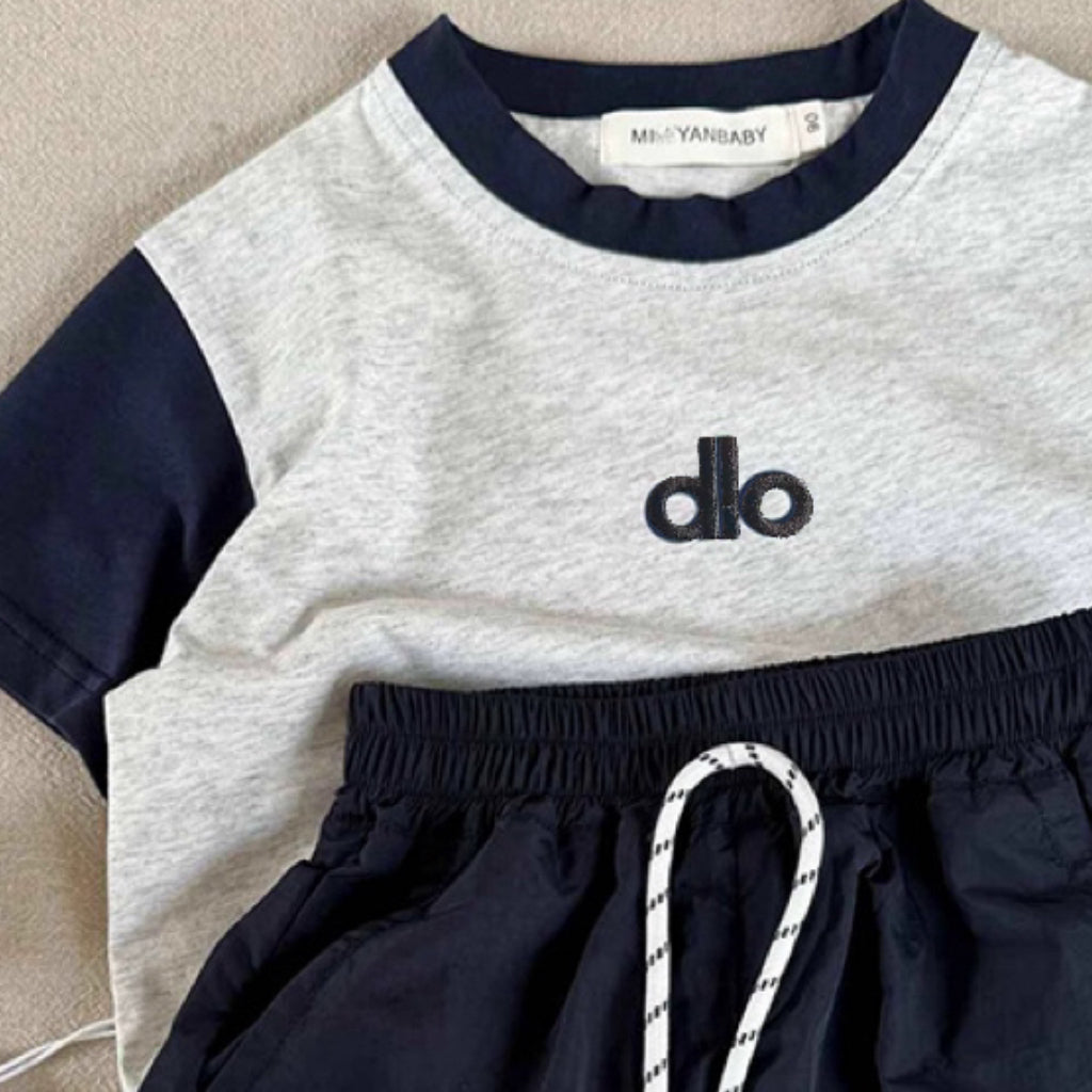 Modern Chic All-Season Casual Sporty Summer 2-Piece Unisex Kids' Pants Suit, Ages 2-9 | Color: Grey | Image 3