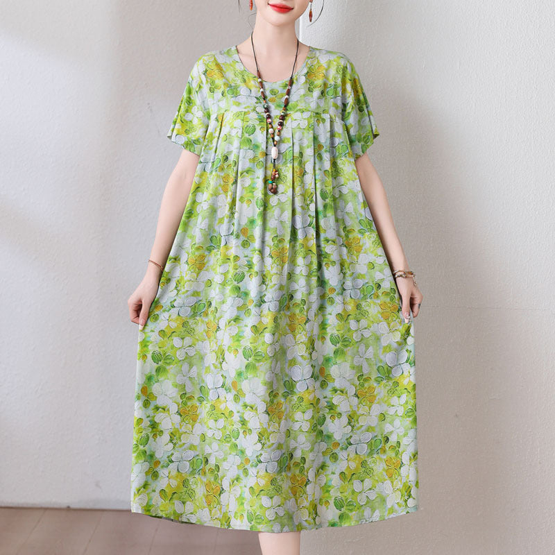 Casual Sporty Summer A-Line Dress | Color: Light Green | Image 1