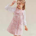 Trendy Spring Girls' A-Line Dress, Ages 2-5 | Color: Pink | Image 1