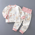 Minimalist Autumn 2-Piece Unisex Baby Pajama Set, Ages 3-24 Months | Color: Style 1 | Image 1