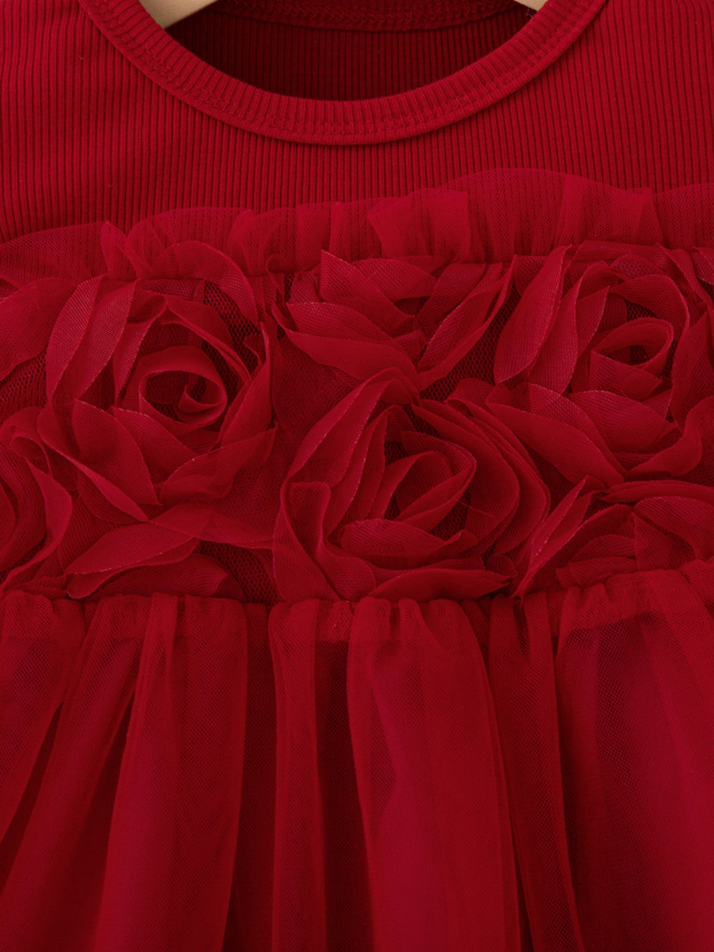 Sweet & Cute Spring Baby Girls' Dress, Ages 3-24 Months | Color: Red | Image 3