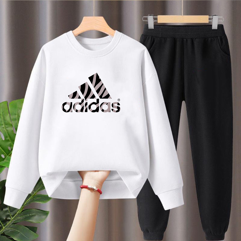 Modern Chic All-Season Minimalist Autumn 2-Piece Boys' Pants Suit, Ages 4-14 | Color: White | Image 1
