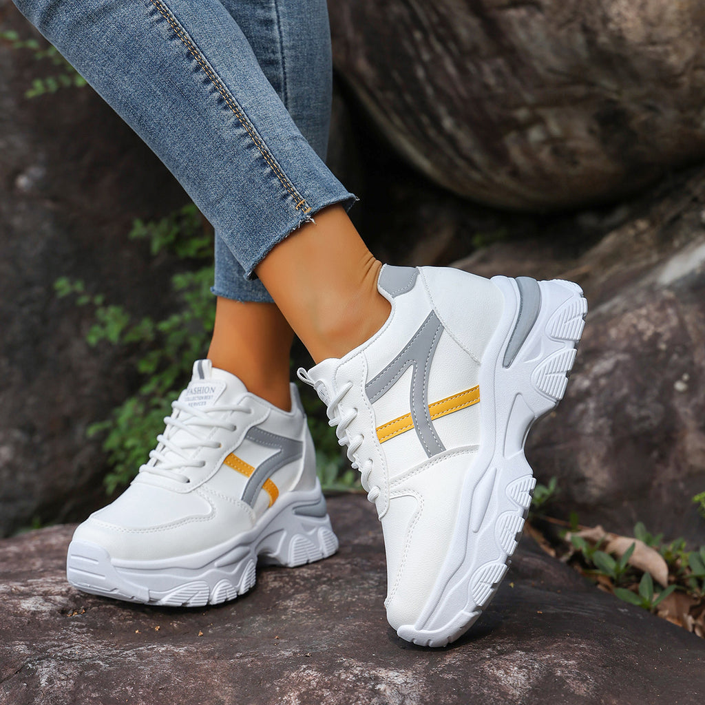 Modern Chic All-Season PU/Artificial Leather/Microfiber Leather Women's Casual Shoes | Color: Grey | Image 2