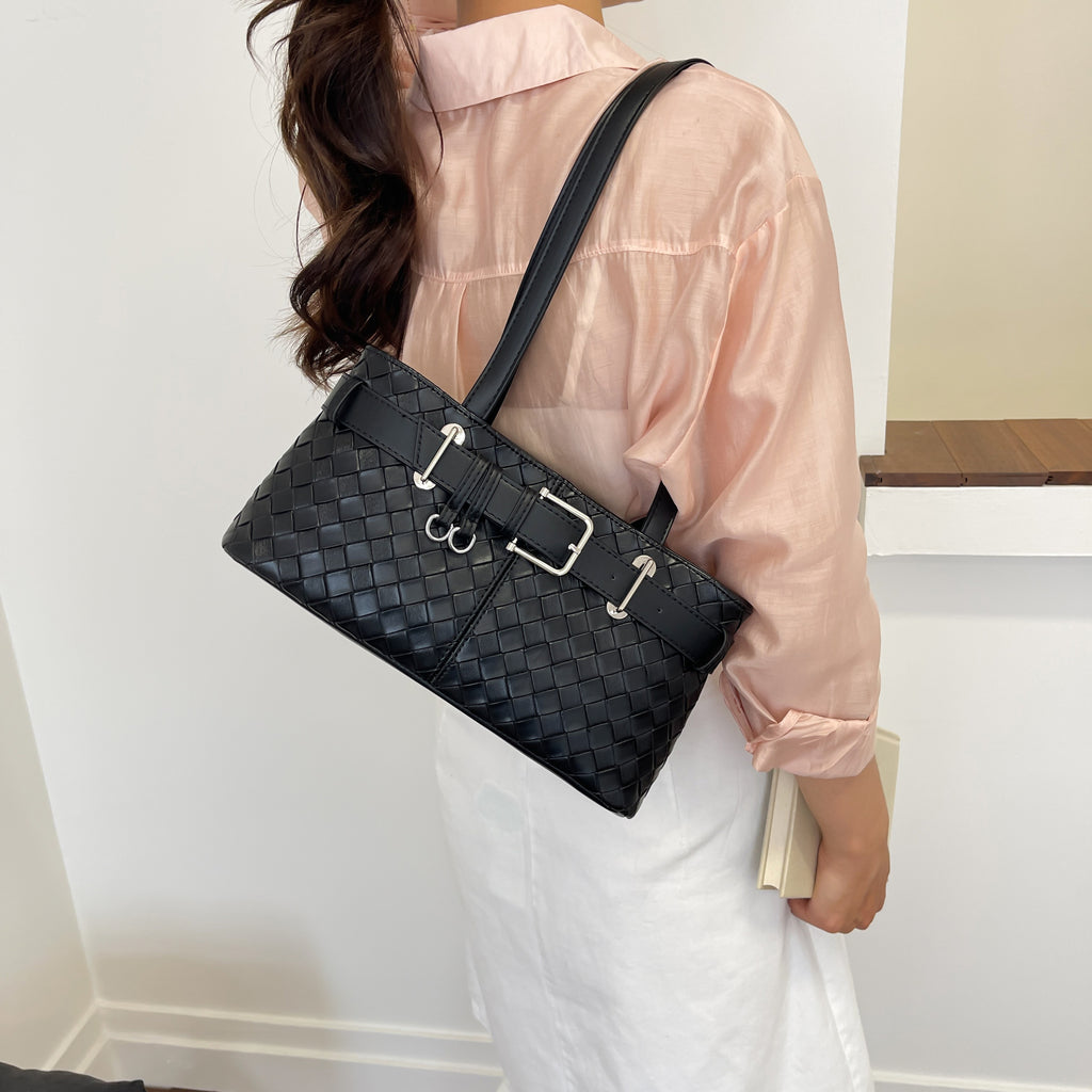 Modern Chic All-Season PU/Artificial Leather/Microfiber Leather Women's Shoulder Bags Other Bags | Color: Black | Image 1