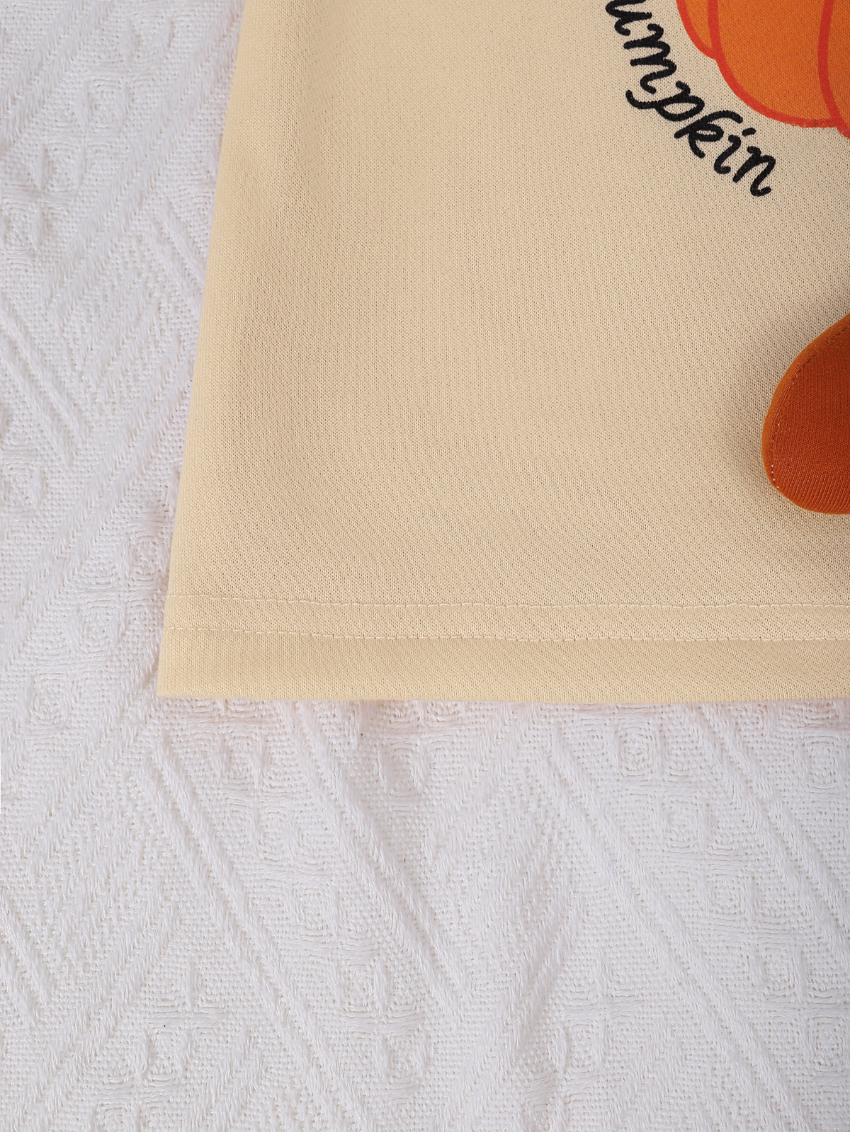 Minimalist Autumn 2-Piece Unisex Baby Pants Suit, Ages 1-24 Months | Color: Yellow | Image 2