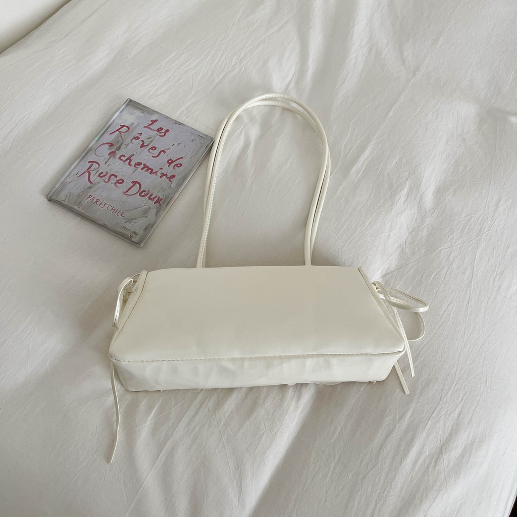 Modern Chic All-Season PU/Artificial Leather/Microfiber Leather Women's Shoulder Bags Underarm Bags | Color: White | Image 2