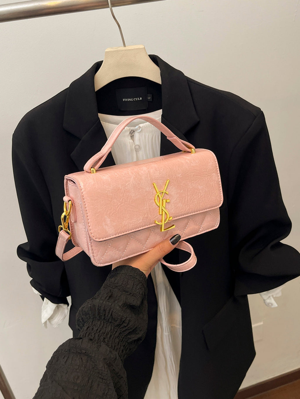 Modern Chic All-Season PU/Artificial Leather/Microfiber Leather Women's Crossbody Bags Box Bags | Color: Pink | Image 2