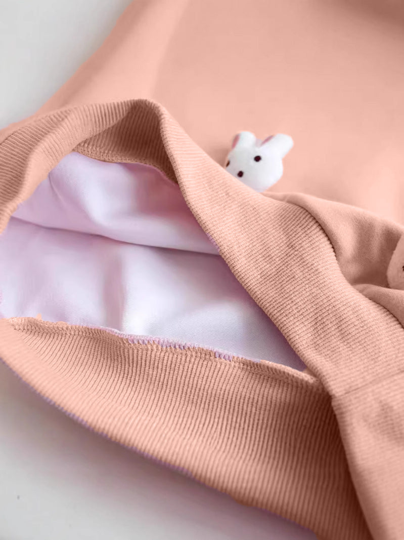 Sweet & Cute Autumn Girls' Sweatshirt, Ages 2-7 | Color: Pink | Image 3