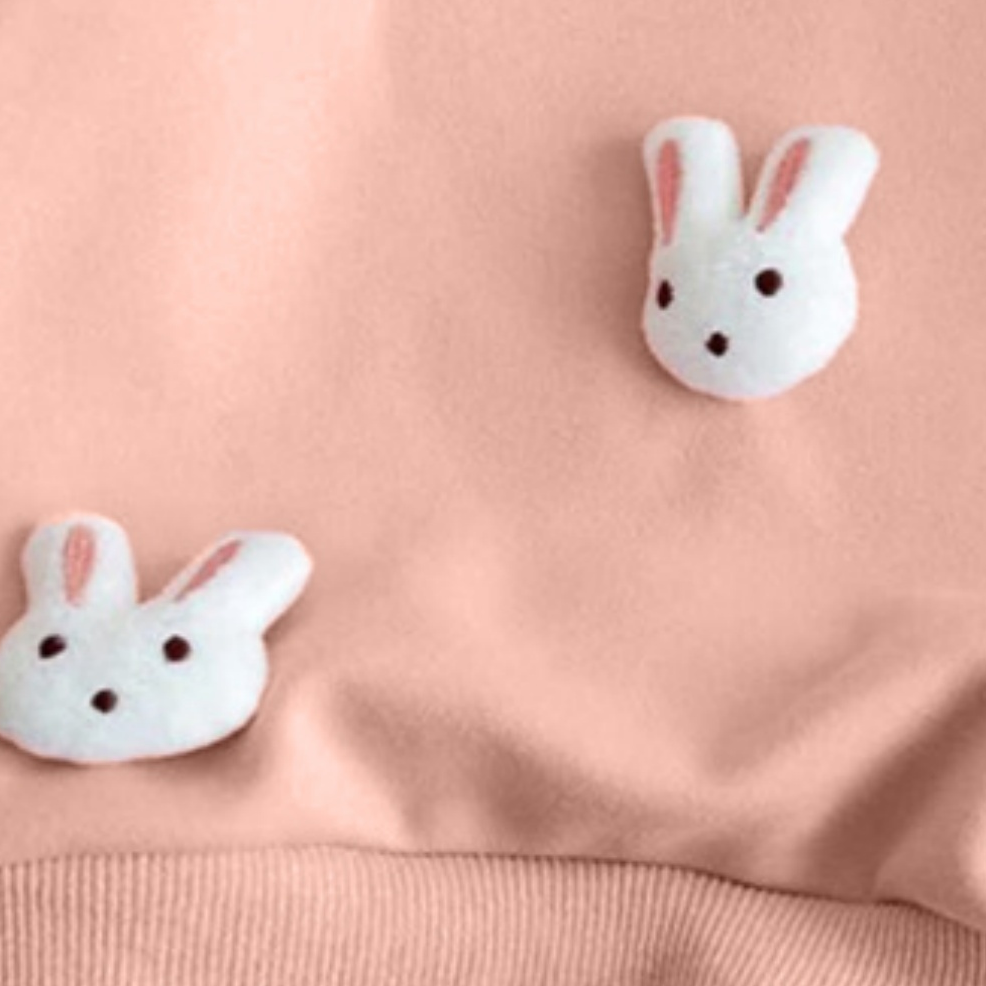 Sweet & Cute Autumn Girls' Sweatshirt, Ages 2-7 | Color: Pink | Image 2
