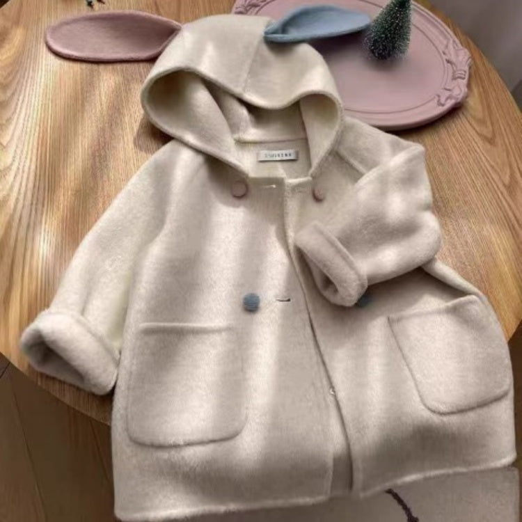 Sweet & Cute Winter Girls' Overcoat, Ages 2-9 | Color: As the Picture | Image 2
