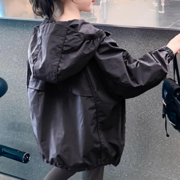 Modern Chic All-Season Casual Sporty Autumn Unisex Kids' Jacket, Ages 3-11 | Color: Black | Image 3