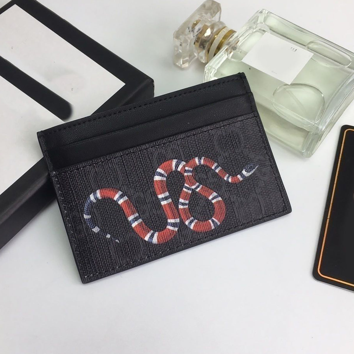 Modern Chic All-Season PU/Artificial Leather/Microfiber Leather, Cloth / Textile, Faux Fur Women's Functional Bags Card Pack | Color: Style 1 | Image 1