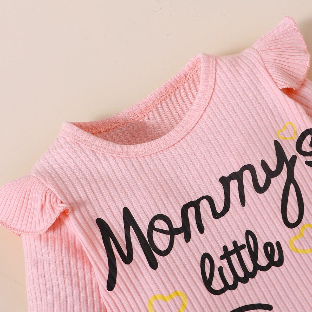 Trendy Autumn 2-Piece Baby Girls' Dress Suit, Ages 0-6 Months | Color: Pink | Image 2