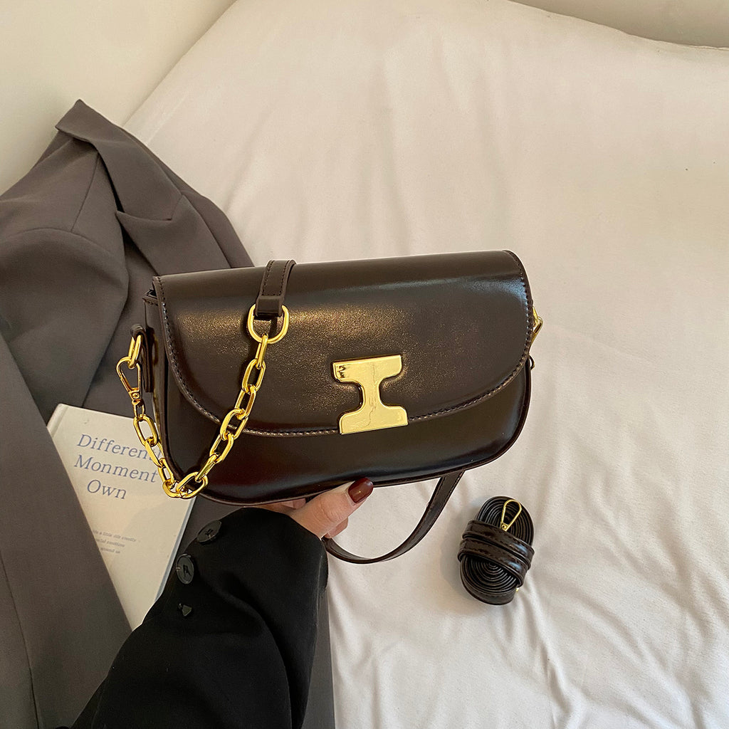 Modern Chic All-Season PU/Artificial Leather/Microfiber Leather Women's Shoulder Bags Other Bags | Color: Coffee | Image 1