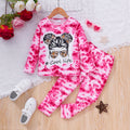 Sweet & Cute Autumn 2-Piece Girls' Pants Suit, Ages 2-7 | Color: Rose | Image 1