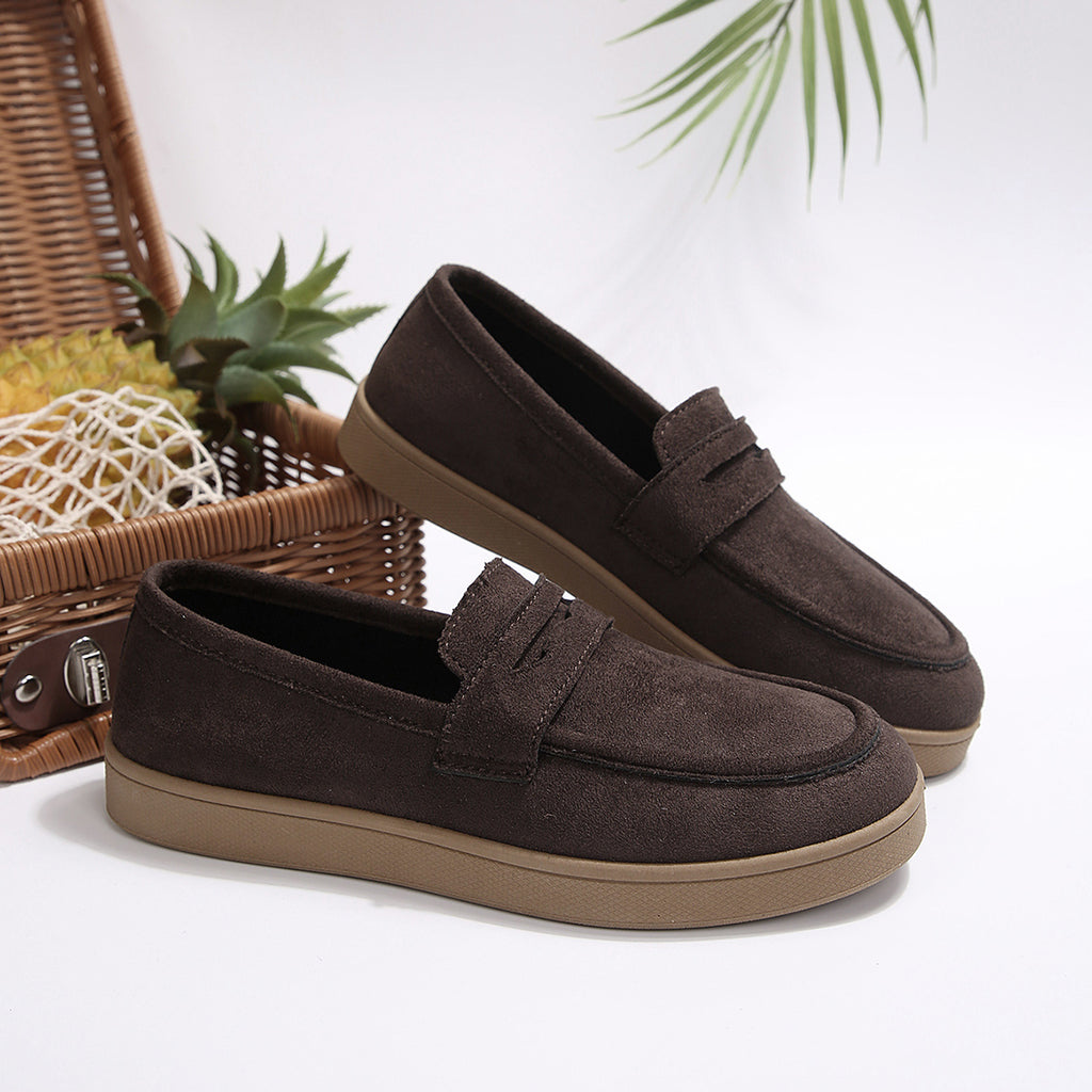 Modern Chic All-Season PU/Artificial Leather/Microfiber Leather Women's Casual Shoes | Color: Brown | Image 2