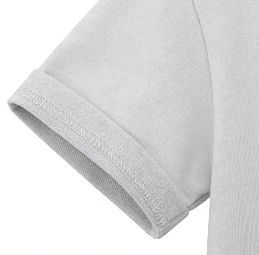 Modern Chic All-Season Minimalist Summer 2-Piece Boys' Pants Suit, Ages 2-9 | Color: Grey | Image 2