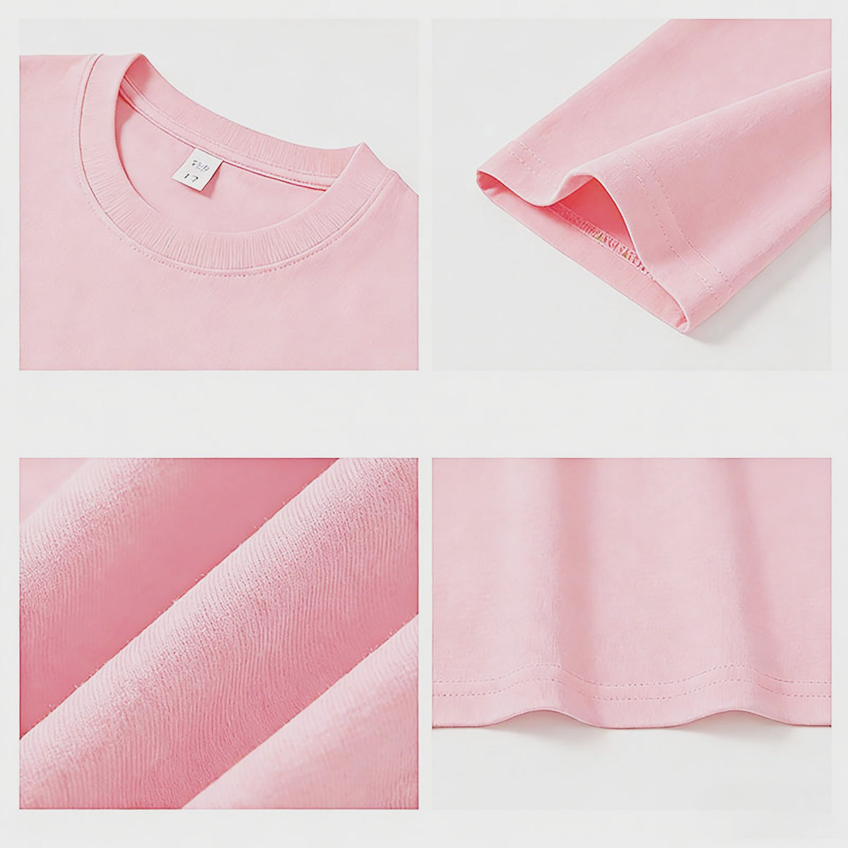 Modern Chic All-Season Casual Sporty Summer Unisex Kids' T-Shirt, Ages 2-9 | Color: Pink | Image 2