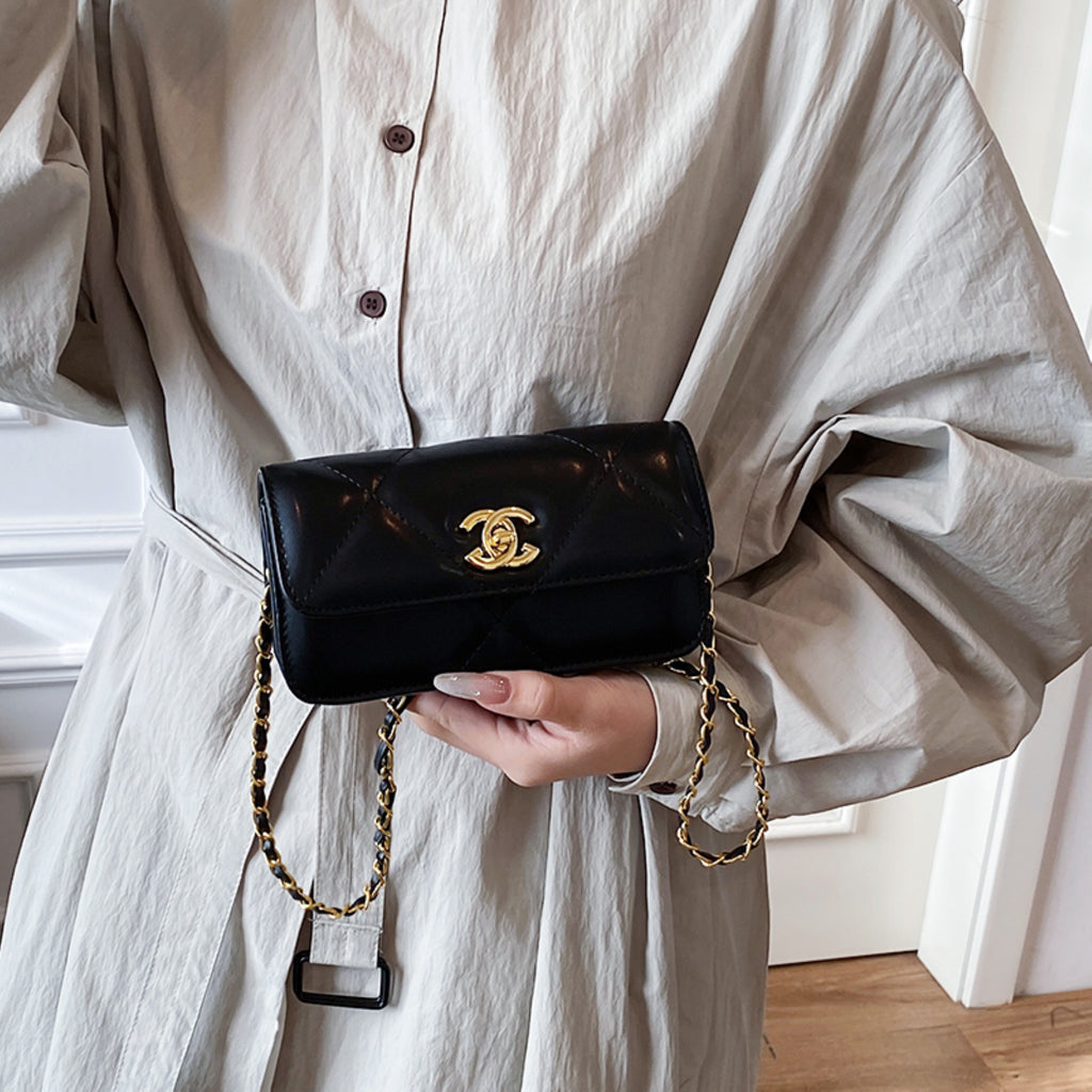 Modern Chic All-Season PU/Artificial Leather/Microfiber Leather Women's Crossbody Bags Other Bags | Color: Black | Image 2
