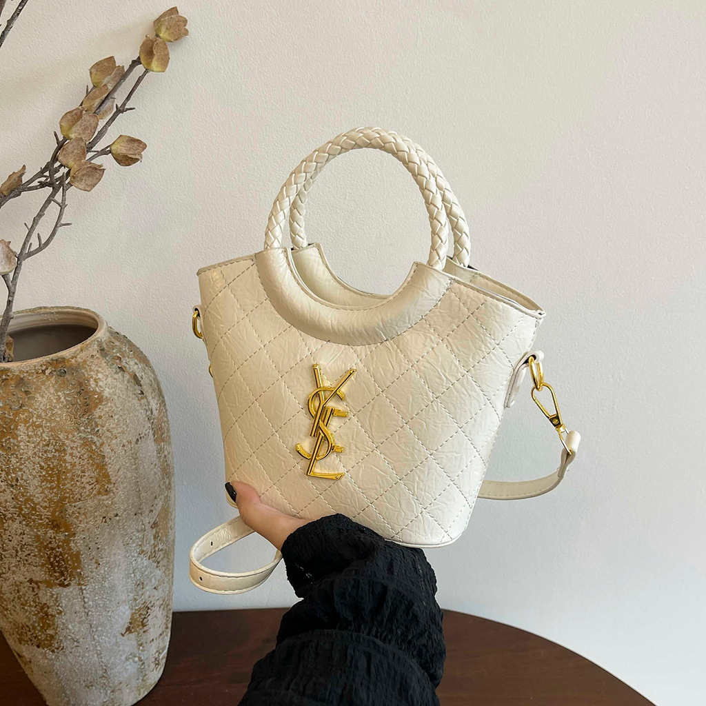 Modern Chic All-Season PU/Artificial Leather/Microfiber Leather, Cloth / Textile Women's Handbags Other Bags | Color: White | Image 1