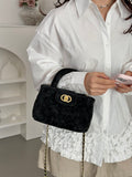 Modern Chic All-Season PU/Artificial Leather/Microfiber Leather Women's Crossbody Bags Other Bags | Color: Black | Image 1