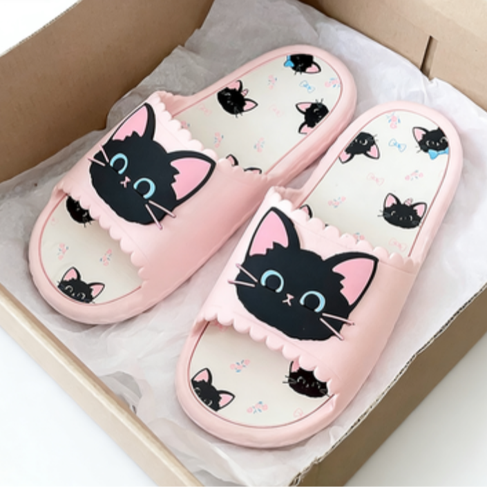 Modern Chic All-Season Plastic/Resin/Board/Acrylic Women's Home Slippers | Color: Pink | Image 1