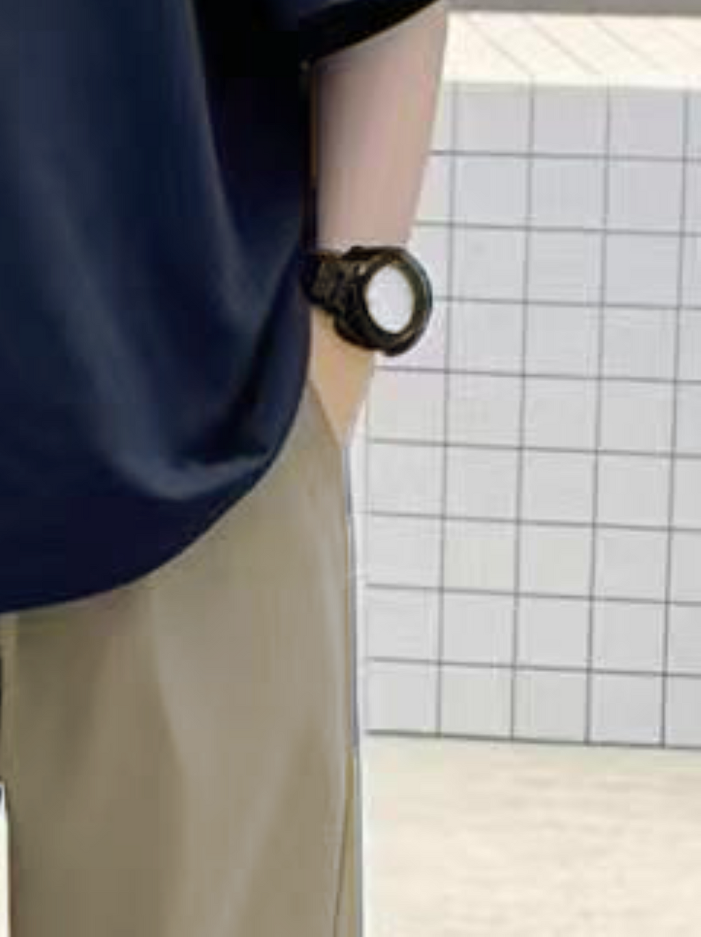 Minimalist Summer 2-Piece Boys' Pants Suit, Ages 4-14 | Color: Navy | Image 2