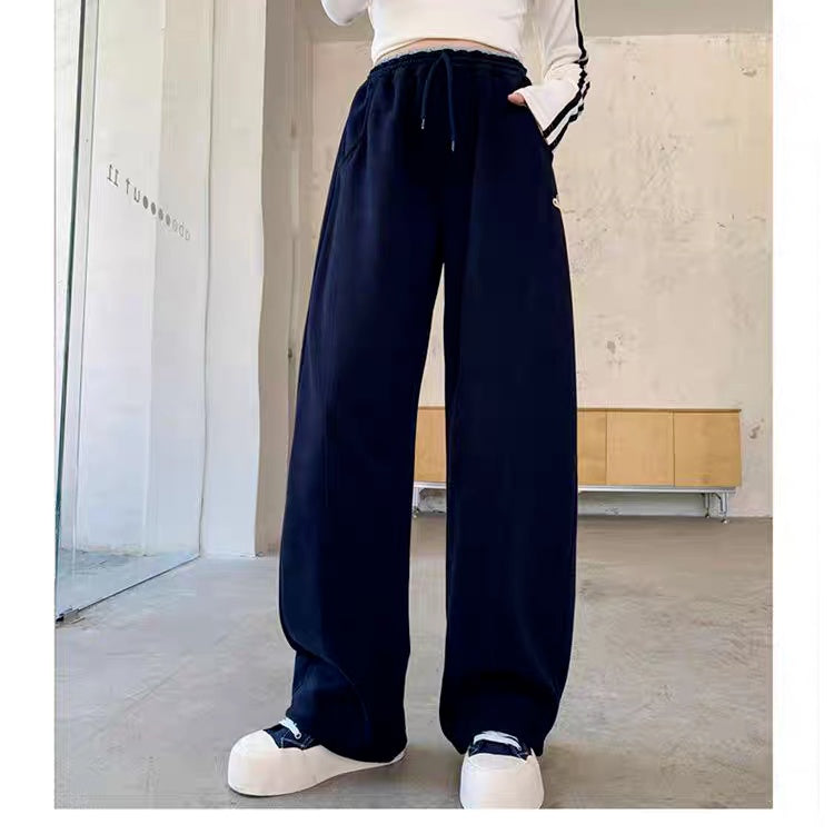 Casual Sporty Autumn Unisex Kids' Casual Pants, Ages 4-11 | Color: Black | Image 1