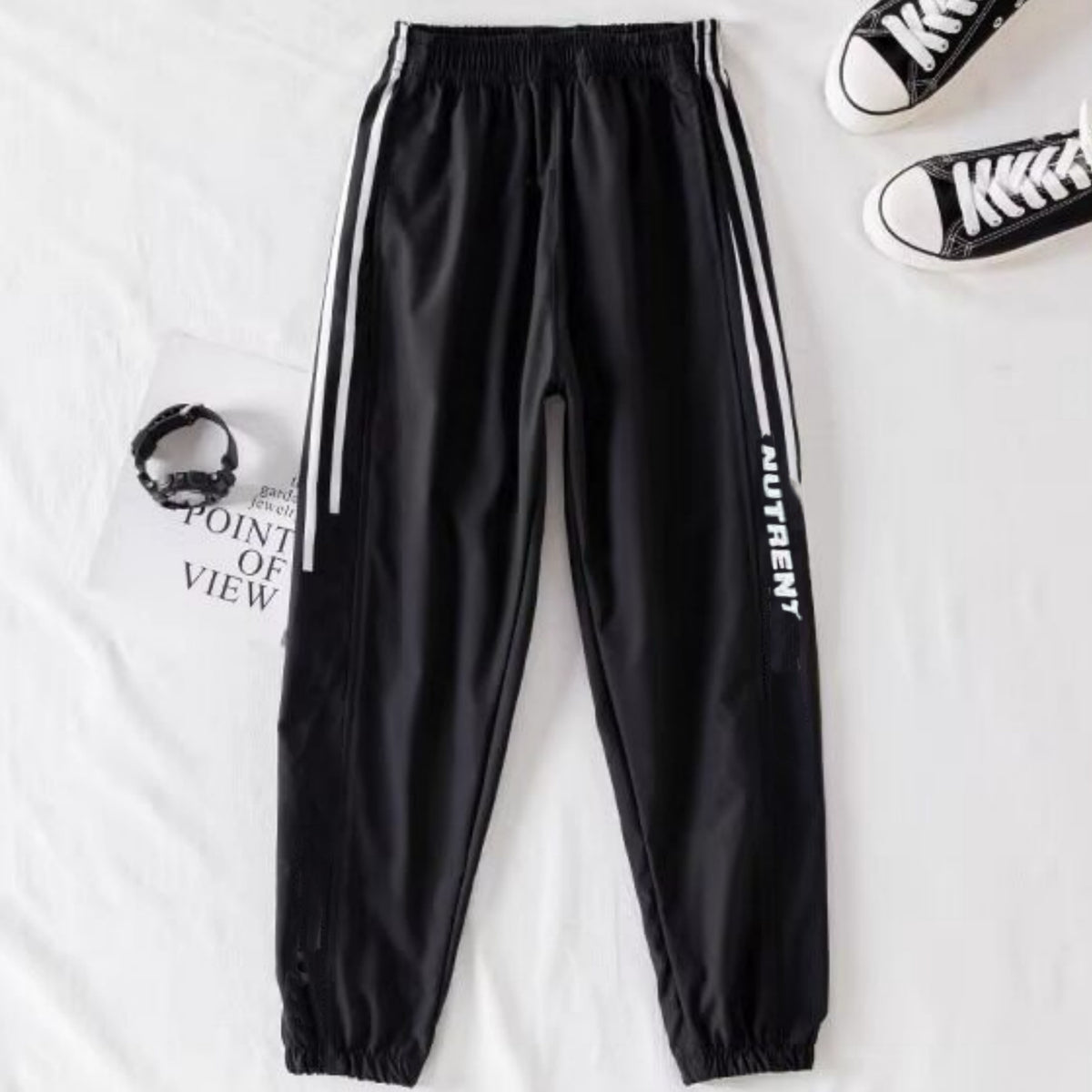Minimalist Summer 2-Piece Boys' Pants Suit, Ages 4-14 | Color: Orange | Image 2
