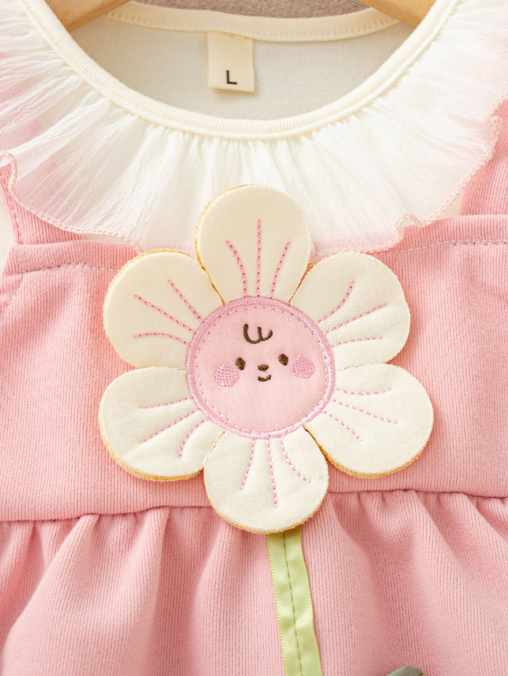 Sweet & Cute Autumn Baby Girls' Dress, Ages 1-24 Months | Color: Pink | Image 3