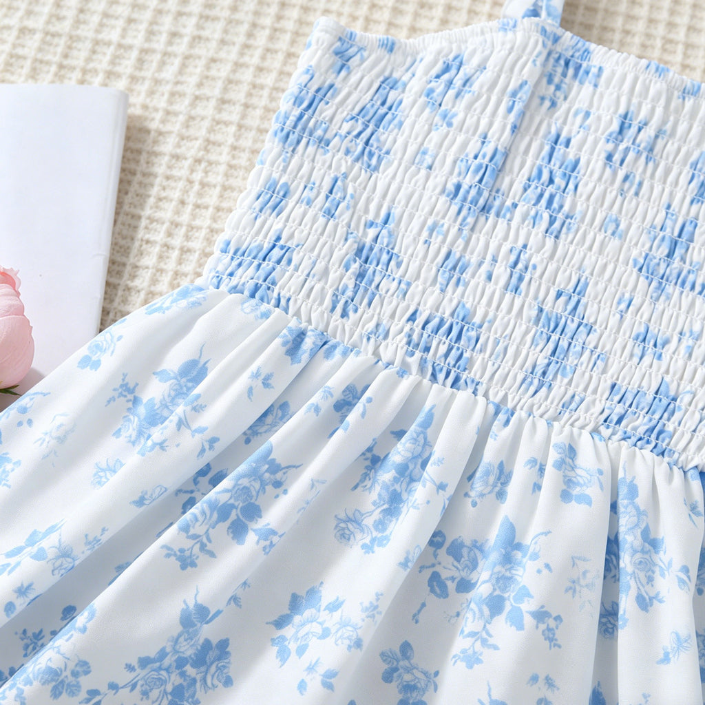 Sweet & Cute Autumn 2-Piece Girls' Dress Suit, Ages 2-11 | Color: Blue | Image 2