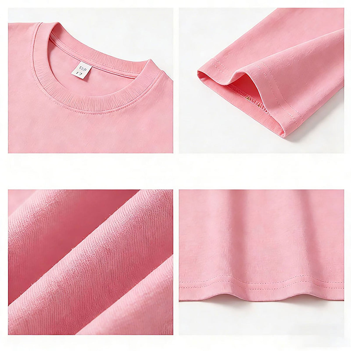 Modern Chic All-Season Casual Sporty Summer Unisex Kids' T-Shirt | Color: Pink | Image 2