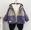 Modern Chic All-Season Trendy Spring Boys' Jacket, Ages 2-11 | Color: Purple | Image 1