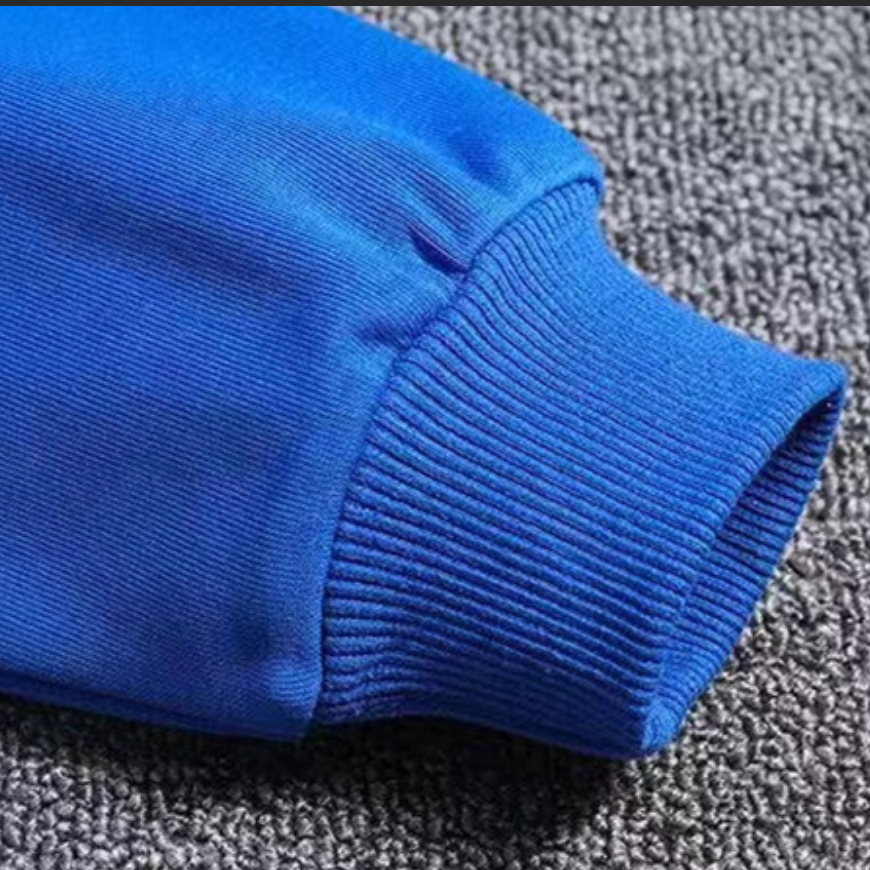 Modern Chic All-Season Minimalist Autumn Boys' Sweatshirt, Ages 2-13 | Color: Deep Blue | Image 3