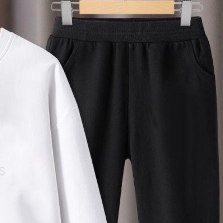 Modern Chic All-Season Minimalist Autumn 2-Piece Boys' Pants Suit, Ages 4-14 | Color: White | Image 2