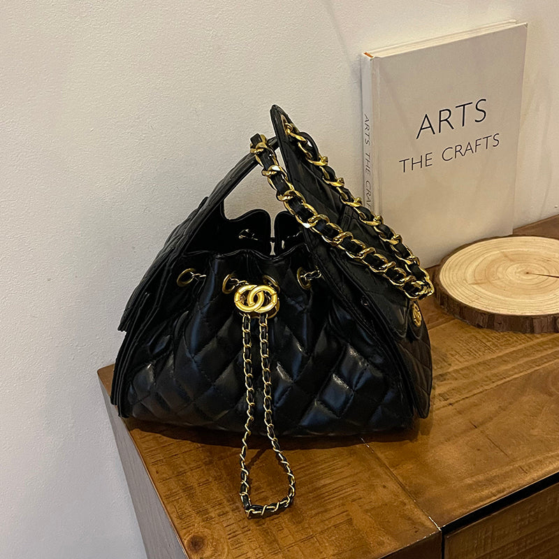 Modern Chic All-Season PU/Artificial Leather/Microfiber Leather Women's Shoulder Bags Tote Bags | Color: Black | Image 1