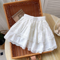 Sweet & Cute Autumn Girls' Skirt, Ages 2-9 | Color: White | Image 1