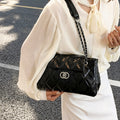 Modern Chic All-Season PU/Artificial Leather/Microfiber Leather Women's Crossbody Bags Other Bags | Color: Black | Image 1