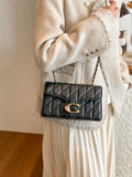 Modern Chic All-Season PU/Artificial Leather/Microfiber Leather Women's Crossbody Bags Other Bags | Color: Black | Image 1