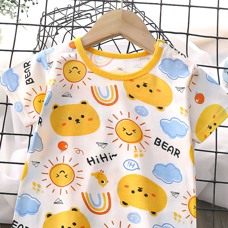 Minimalist Summer Unisex Baby Jumpsuit, Ages 1-24 Months | Color: Style 1 | Image 3