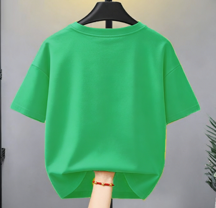 Minimalist Summer Boys' T-Shirt, Ages 2-13 | Color: Green | Image 3