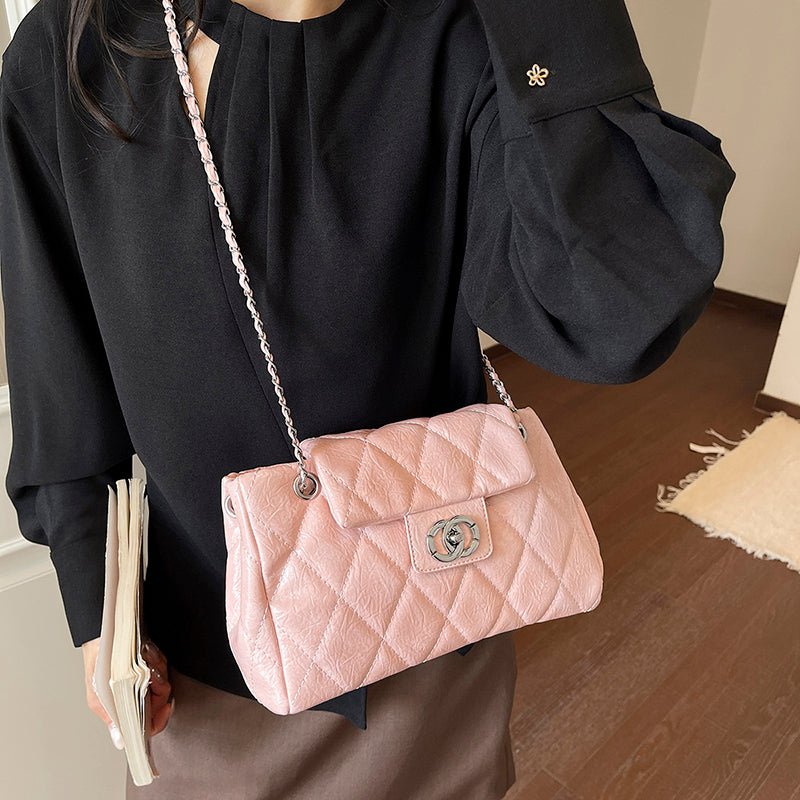 Modern Chic All-Season PU/Artificial Leather/Microfiber Leather Women's Crossbody Bags Other Bags | Color: Pink | Image 1