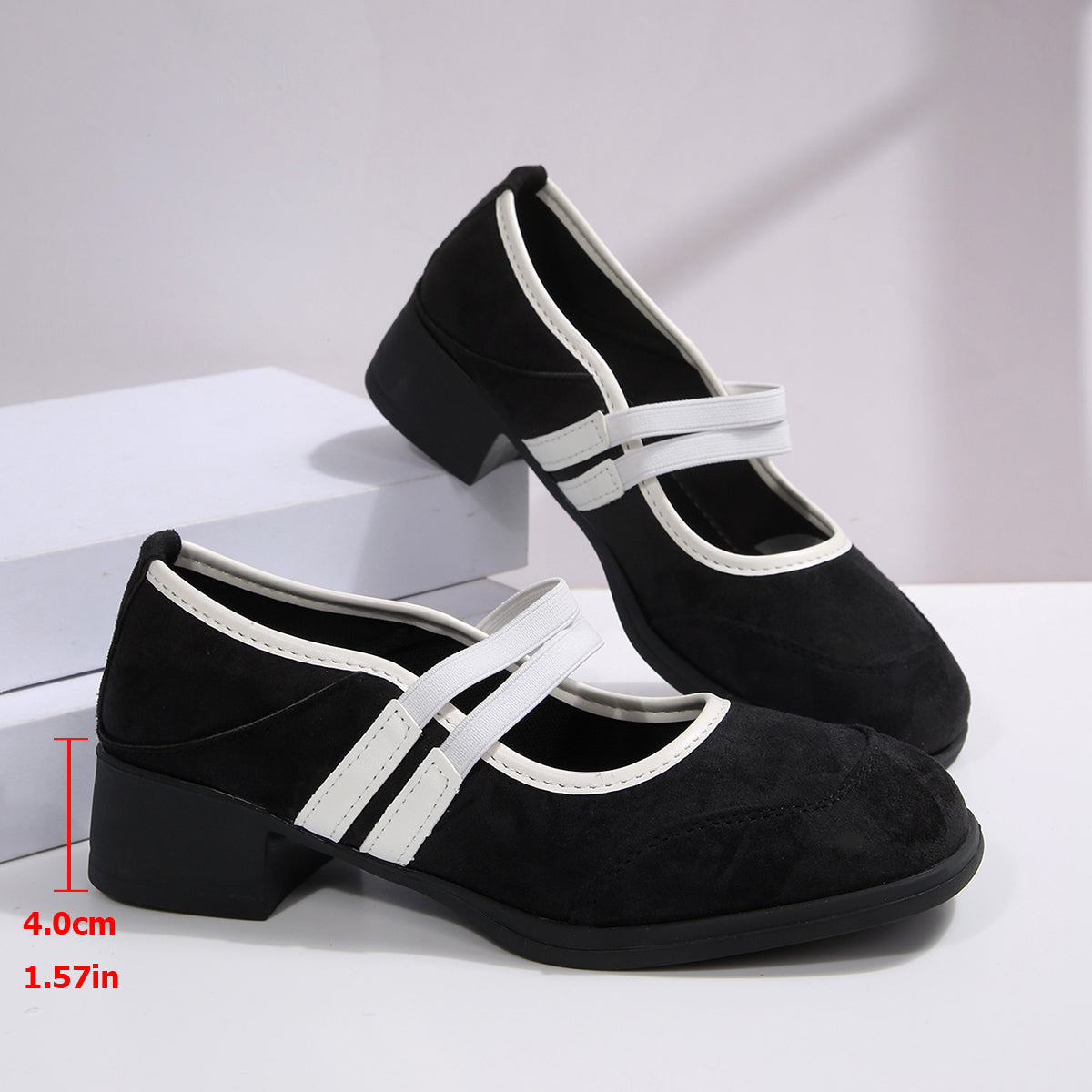Modern Chic All-Season PU/Artificial Leather/Microfiber Leather Women's High Heels | Color: Black | Image 2
