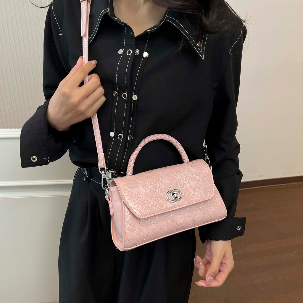 Modern Chic All-Season PU/Artificial Leather/Microfiber Leather Women's Crossbody Bags Other Bags | Color: Pink | Image 1