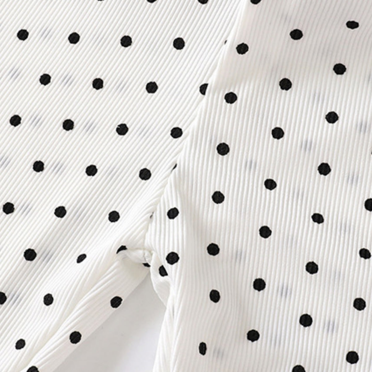 Minimalist Summer 2-Piece Girls' Pajama Set, Ages 2-9 | Color: White | Image 3