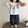 Casual Sporty Autumn 2-Piece Girls' Pants Suit, Ages 2-9 | Color: As the Picture | Image 1