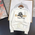 Modern Chic All-Season Minimalist Autumn Boys' Sweatshirt, Ages 2-13 | Color: White | Image 1