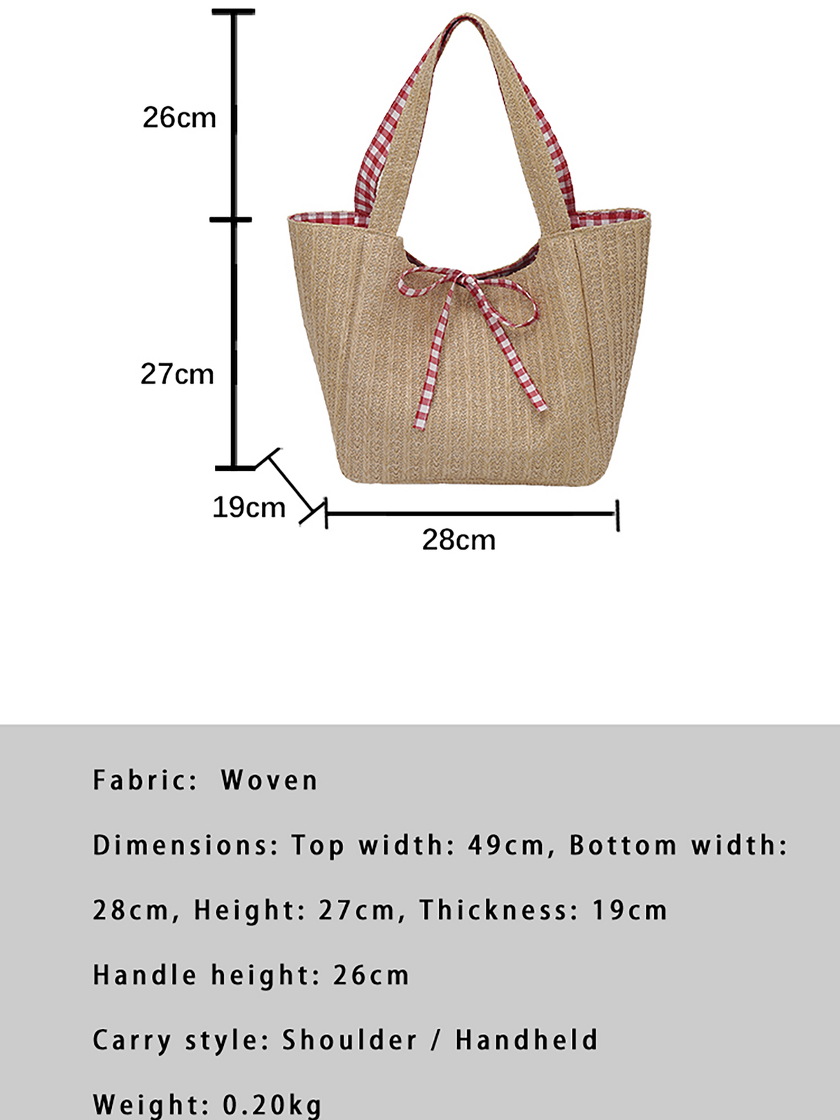 Modern Chic All-Season PU/Artificial Leather/Microfiber Leather, PP/PVC/EVA/PE/ABS, Sequins, Tweed/ Woolen, Net, Straw/Rattan/Natural material weaving, Cloth / Textile Women's Shoulder Bags Tote Bags | Color: Red | Image 2