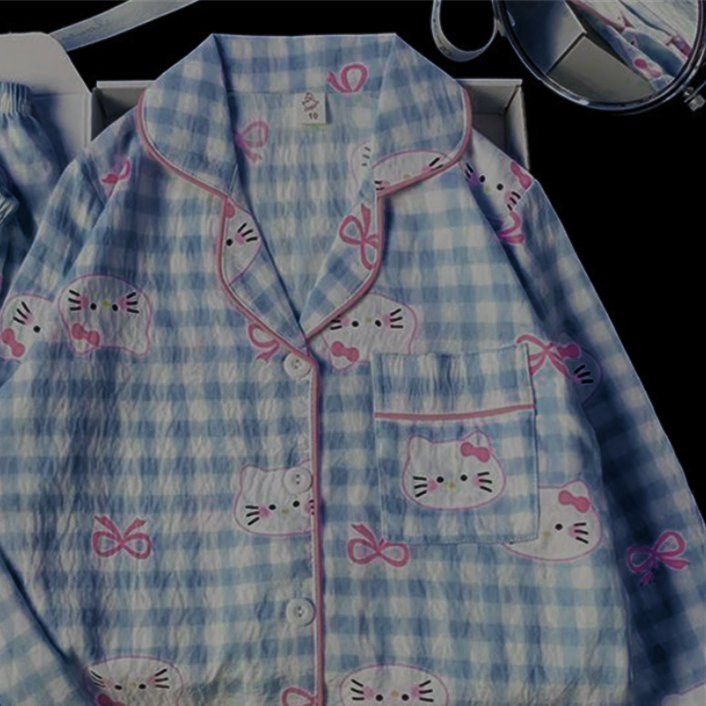 All-Season Sweet & Cute Autumn 2-Piece Girls' Pajama Set, Ages 3-13 | Color: Style 3 | Image 2